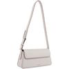 New CALVIN KLEIN Blended Material Shoulder Bag Medium Size Women's Cow Ivory 4K3110G-WGY