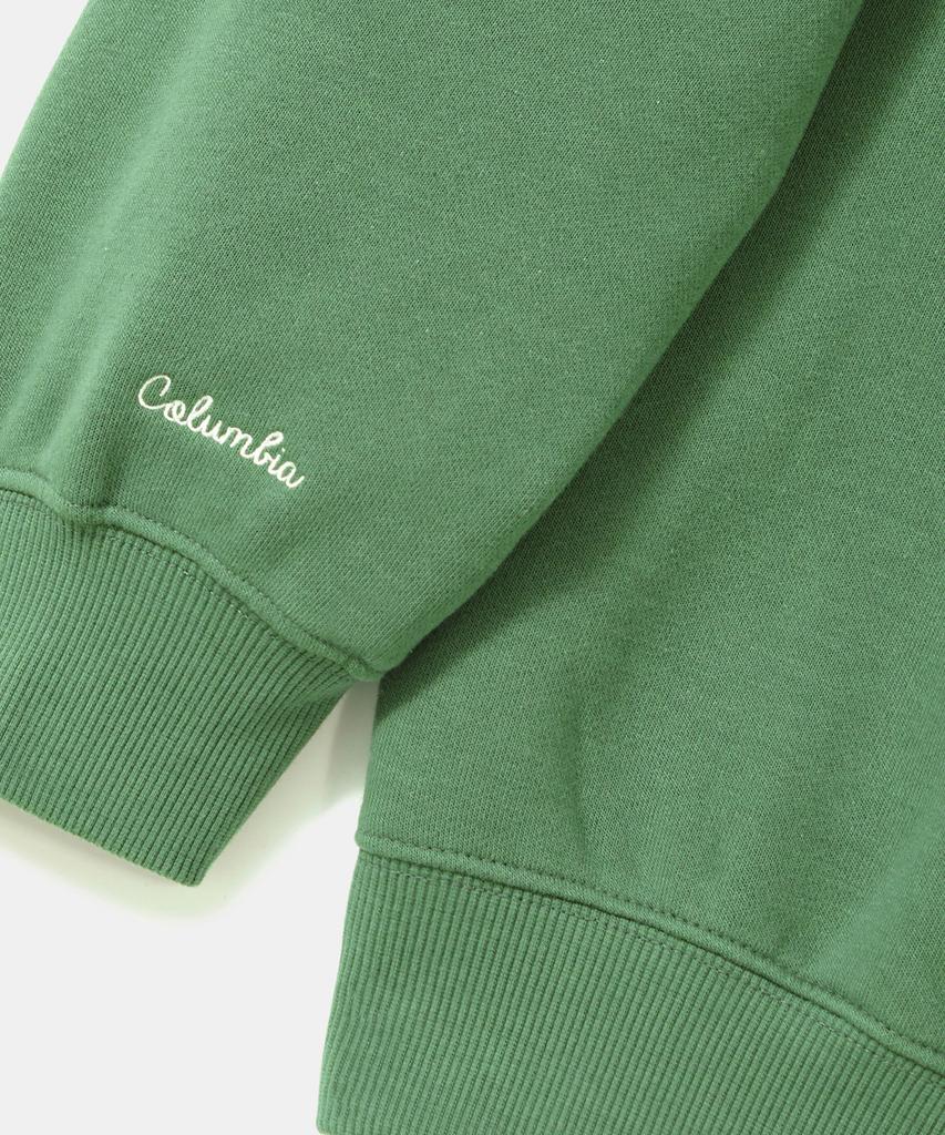 COLUMBIA UNIVERSITY Reverse Arch Fleece Crew Neck_Vintage Green
