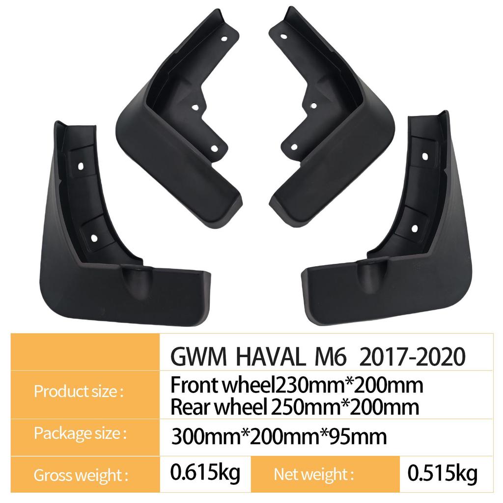 Mudguards for Great Wall Haval M6 (2017-2020)