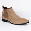 Fashion Men's Frosted Suede Chelsea Boots Square Toe Men's Autumn Shoes with Stylish Men's Ankle Boots Large Size 48 D610