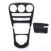 2 st/set Bil Mittkonsol Växelväljare Panel Cover Trim Kolfiber Mittkonsol Ram Klistermärke För Mercedes Benz C GLC 15-18