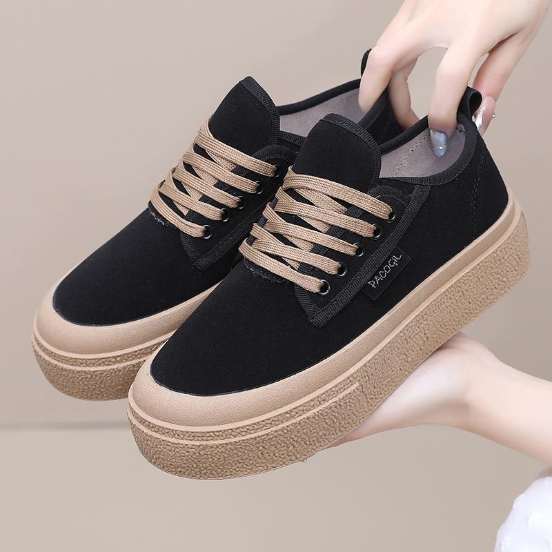 Shoes women's spring and autumn new lazy shoes women's shallow mouth one pedal women's soft soles are not tired women's shoes thick soles