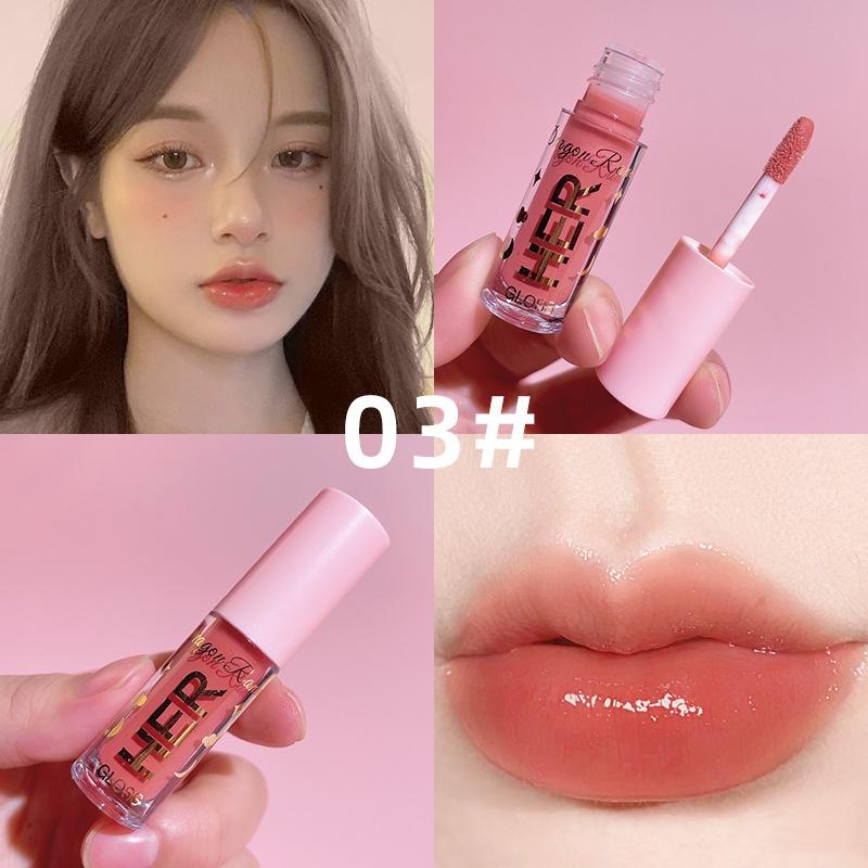 8 colori donne sexy rossetto impermeabile lunga durata lucidalabbra umido vivido colorato lipgloss trucco donna 1 pz HTBE YSXX