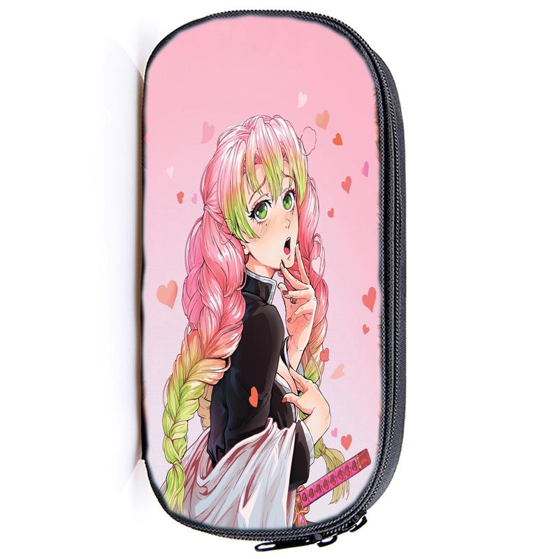 Demon Slayer Kamado Tanjirou Pencil Case Nezuko Boys Girls Kids Zenitsu Kimetsu No Yaiba Pencil Box Students Anime Pen Bags Children Gifts