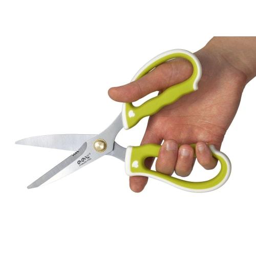 Nonoji Kitchen Scissors, Enjoy Life, Green, LKS-01GW