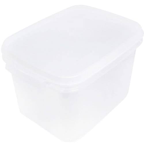 [Equipped with a Handle for Easy Access!] Million Pack Square Deep 2 White Storage Containers, Made In Japan, Approx. 135x178x117mm (Set of 2)