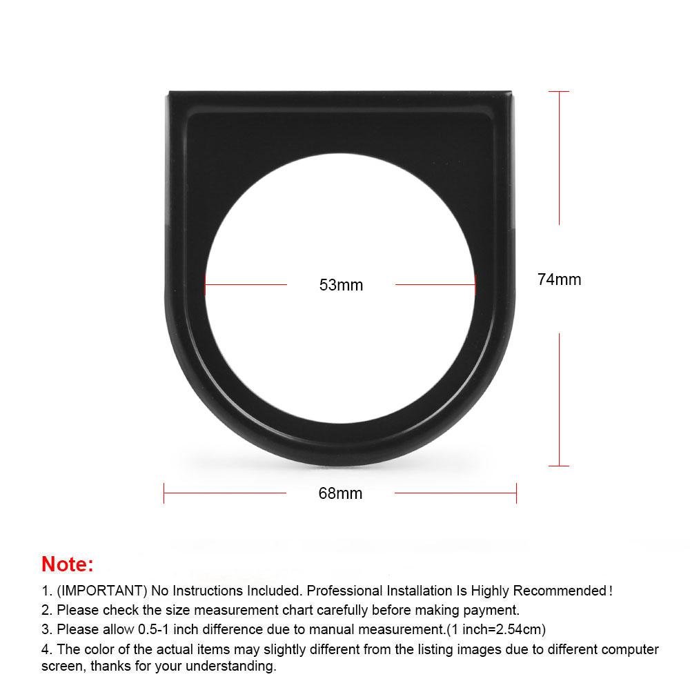 Universal 52mm 2 Gauge Pod - Dual Gauge Dash Mount Holder For Boost, Oil Temp, Water Temp & More 6 thumbnail image