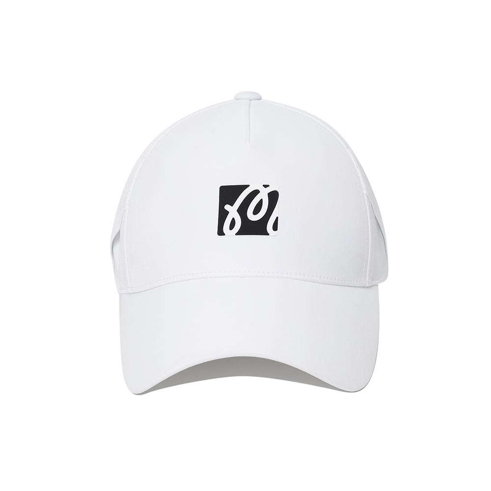 MALBON GOLF Performance Stretch Perforated Ball Cap White