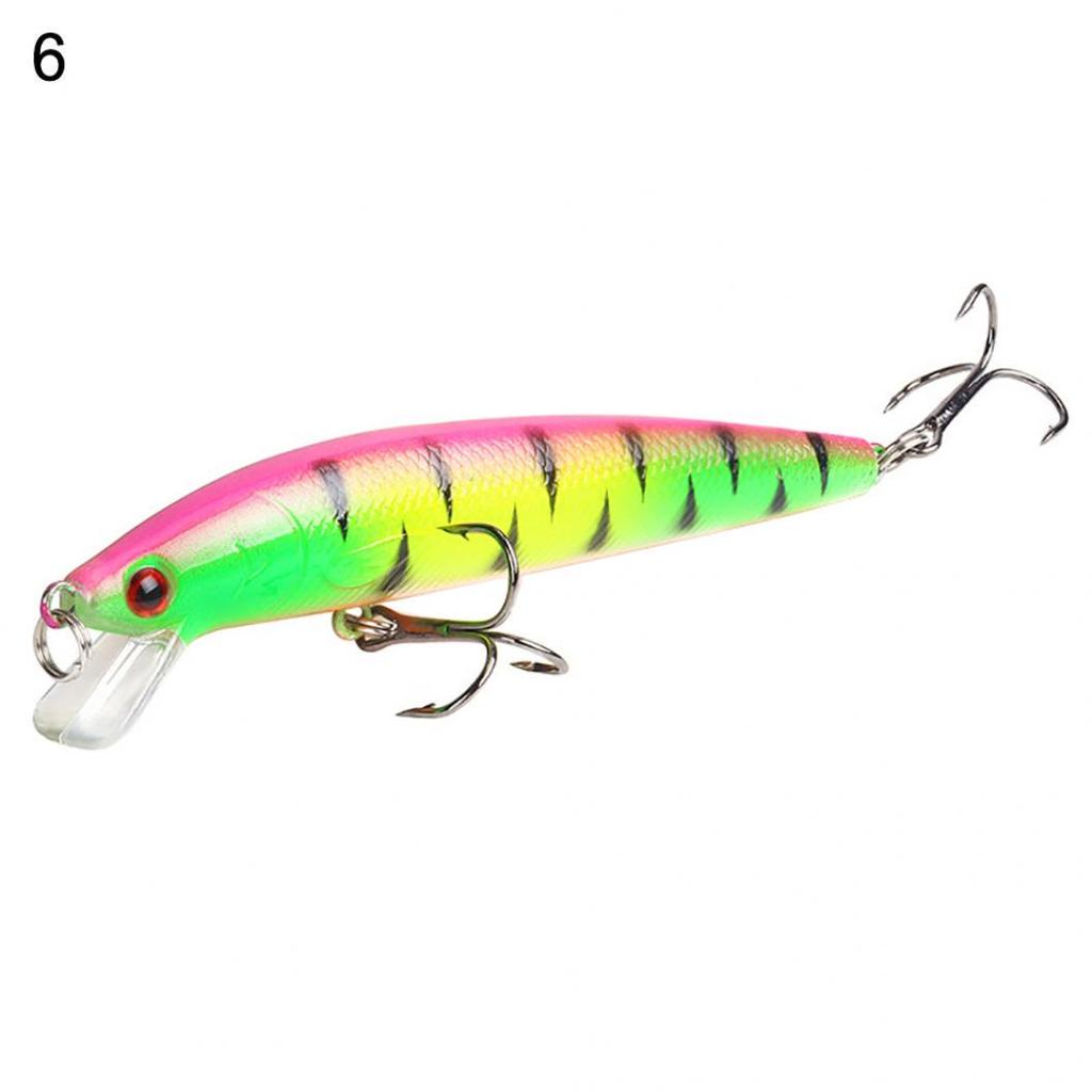 10 Colors Hard Fshing Lures Plastic Artificial Fake Life-Like Minnow Shape Baits