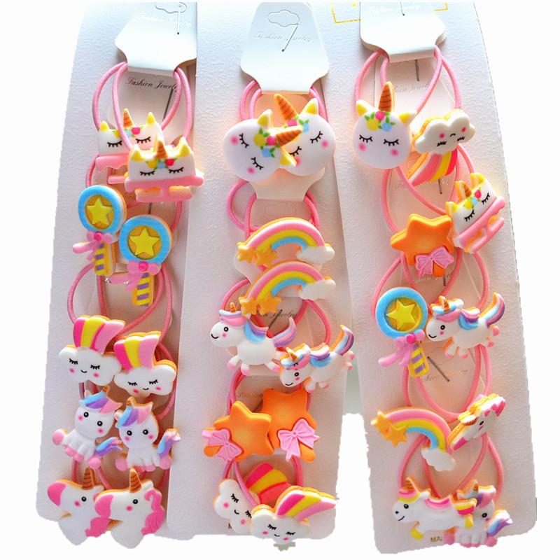 2pcs Elastic Hair Bands for Baby Girls Candy Color Hair Ring Hair Rope Children Headwear Kids Toddler Accessories