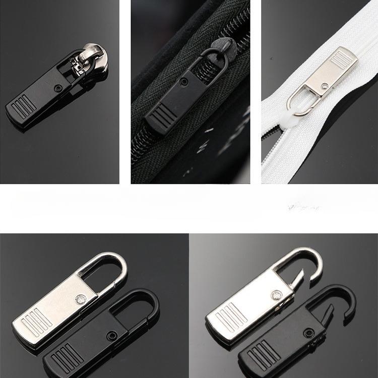 Abnehmbare Reißverschlusskopf-Zubehörteile Universeller Reißverschluss Reißverschluss-Sperre Ersatz Kleidung Tasche Schieber Reparatur Reißverschluss-Schnalle Anhänger