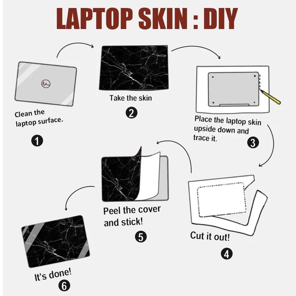 A+C Side DIY Protective Film Universal Notebook Computer Cover 15 16 17 Inch Laptop Sticker Skins