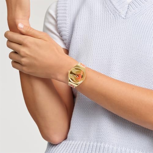 Swatch GOLDEN RED BAMBOO SYXZ105 Women's Beige Watch