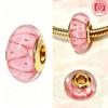 New Exquisite 925 Silver Colored Glass Beads Flowers Murano Bead Charms Fit DIY Bracelet Jewelry Fine Gift for Women