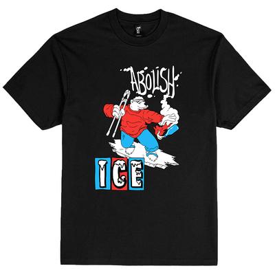 America Abolish Ice Bear Printing T-shirt Cotton Short Sleeve Casual Unisex Tees Crew Neck Graphic Print T Shirts