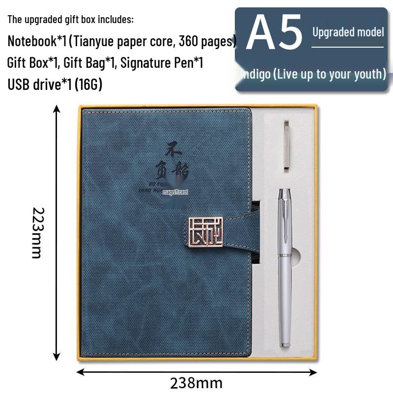 Custom Logo A5 Business Office Notebook Gift Set with 2025 Diary
