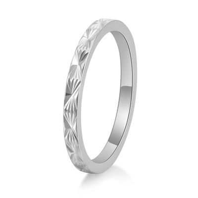 18K Gold Plated Titanium Steel Women's Pinky Rings Korean Minimalist Star Cross Engraved Jewelry Fade-Resistant Stackable Band