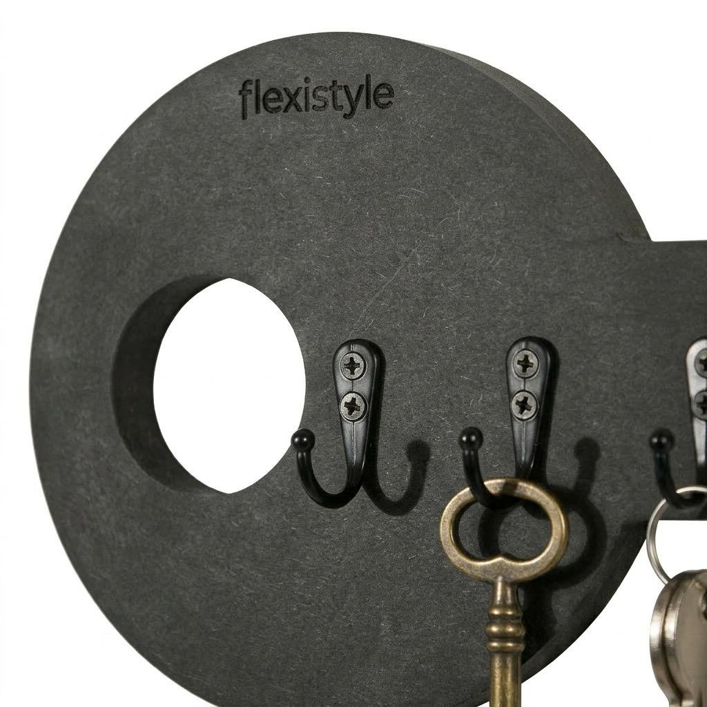 Wooden Key Hanger Key Black