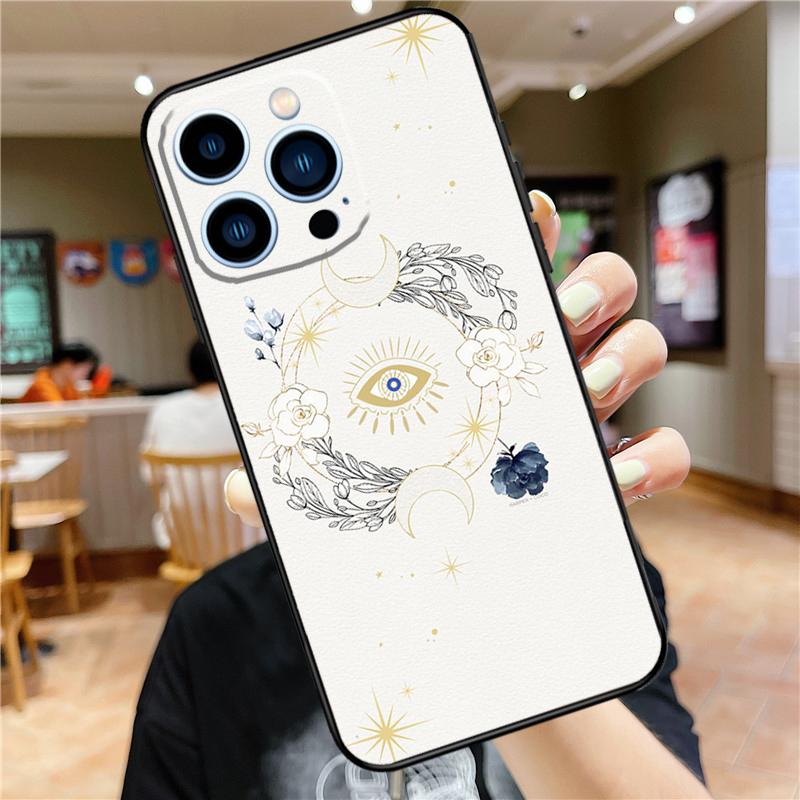 Evil Eye Hamsa Phone Case For iPhone 15 13 12 11 14 Pro Max Mini X XR XS Max SE 2020 2022 7 8 15 Plus Cover