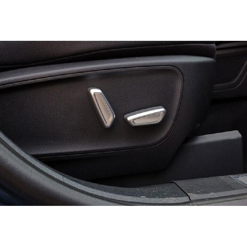 5PCS Fit For Ford Escape Kuga - Seat Adjustment Button Cover Trim Silver