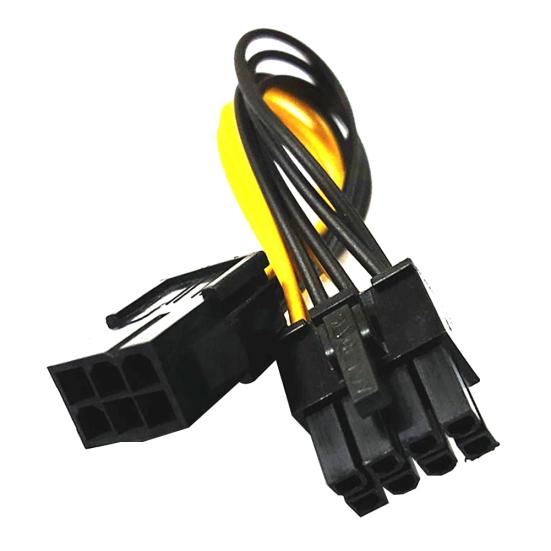 Cablu prelungitor convertor 6 pini la 8 pini Alimentare PCI-E pentru placă video grafică