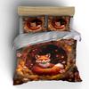 Fox Themed Cozy Decor Set Soft Skin-Friendly Bedding Set Includes 1 Duvet Cover And 2 Pillowcase Gift