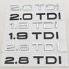 2026 3D ABS Litery Samochodowe Logo 1.9 TDI 2.0 TDI 2.8 TDI Emblemat Naklejki na Tylną Klapę do AN1 A3 A4 A5 A6 Q2 Q3 Q5 Akcesoria Samochodowe