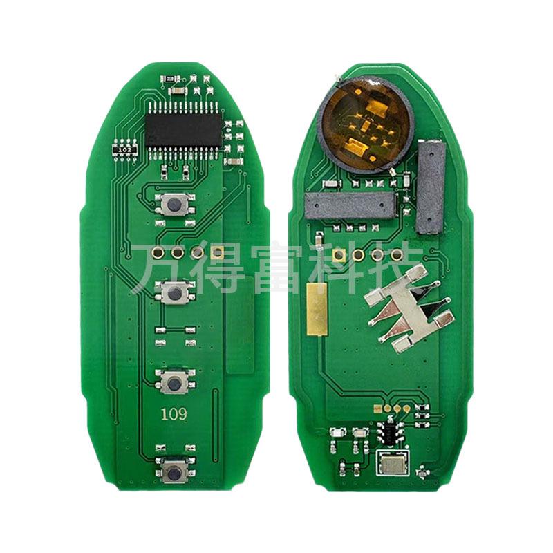 KR5S180144106: Kompatibel mit Nissan X-Trail Fernschlüssel, 4A Chip, 433 MHz, S180144109.