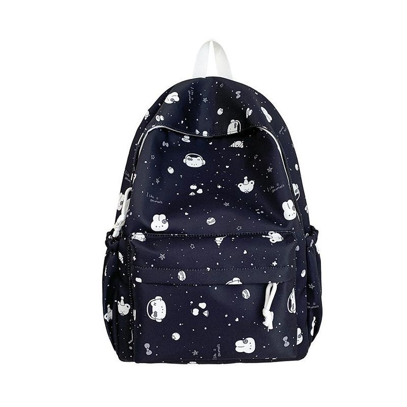 Schoolbag Sweet Girl Soft Cute Cartoon Mori Cute Girl Small Backpack Fresh Cure Sea Salt Blue Student Party Backpack