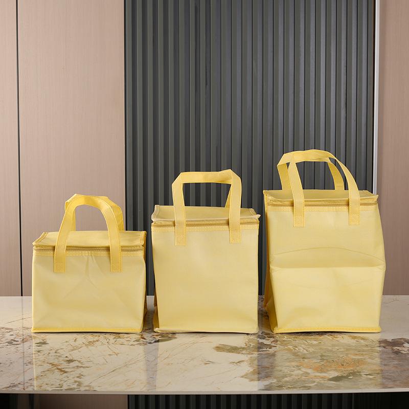 Cake Insulation Bag Thick Waterproof Non-woven Seafood Preservation Pockets Outdoor Picnic Camping Refrigerated Aluminum Foil Takeaway Tote Pouch