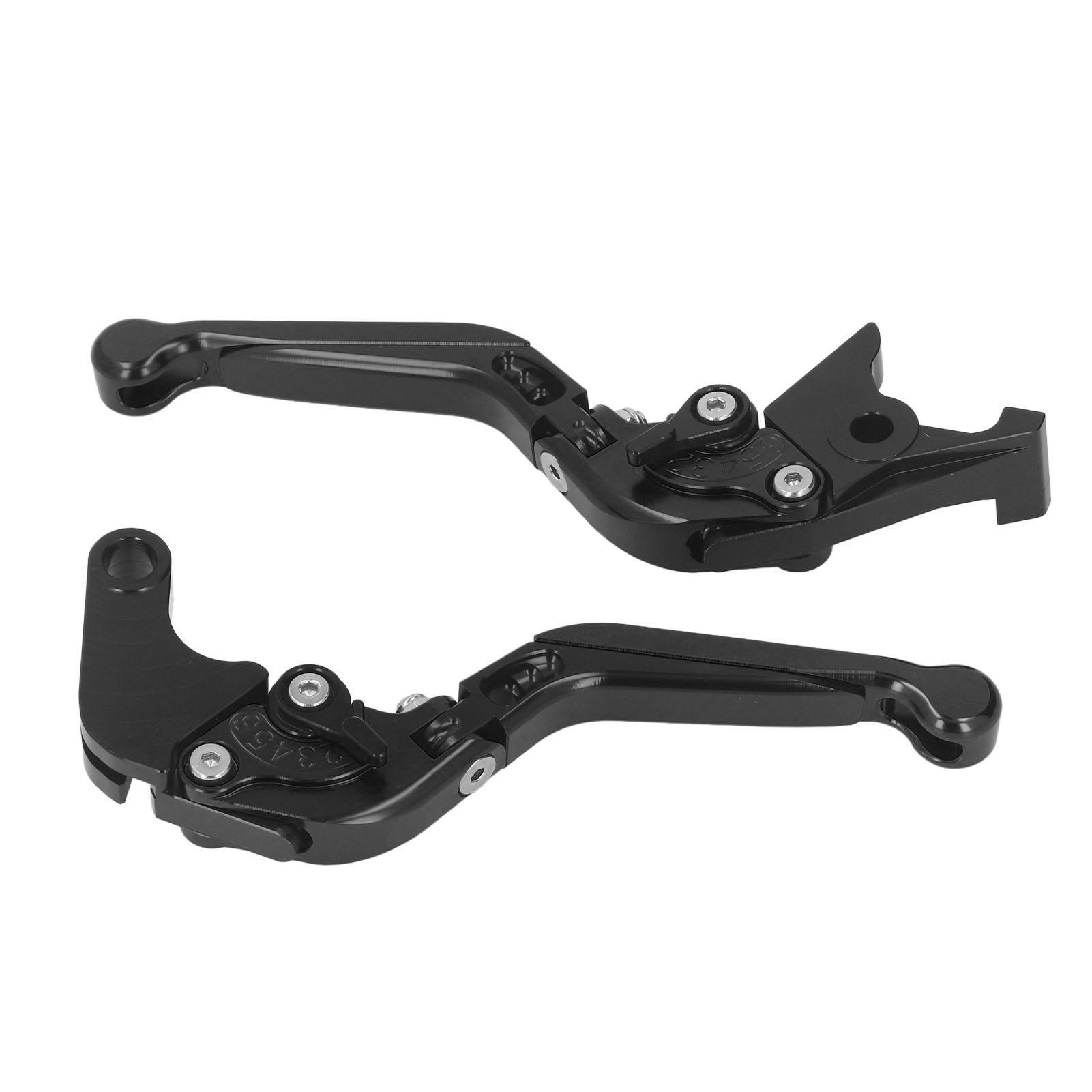 Motorcycle Folding Clutch Lever Adjustable Reliable Locking Mechanism CNC 6061 Aluminum Alloy for CBR650F CB650F R Black