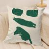 Minimalist Sleepy Cats Cushion Cover Soft Plush Fabric DoubleSided Printed Cushion Covers for All Seasons Modern HomeDecor Gift