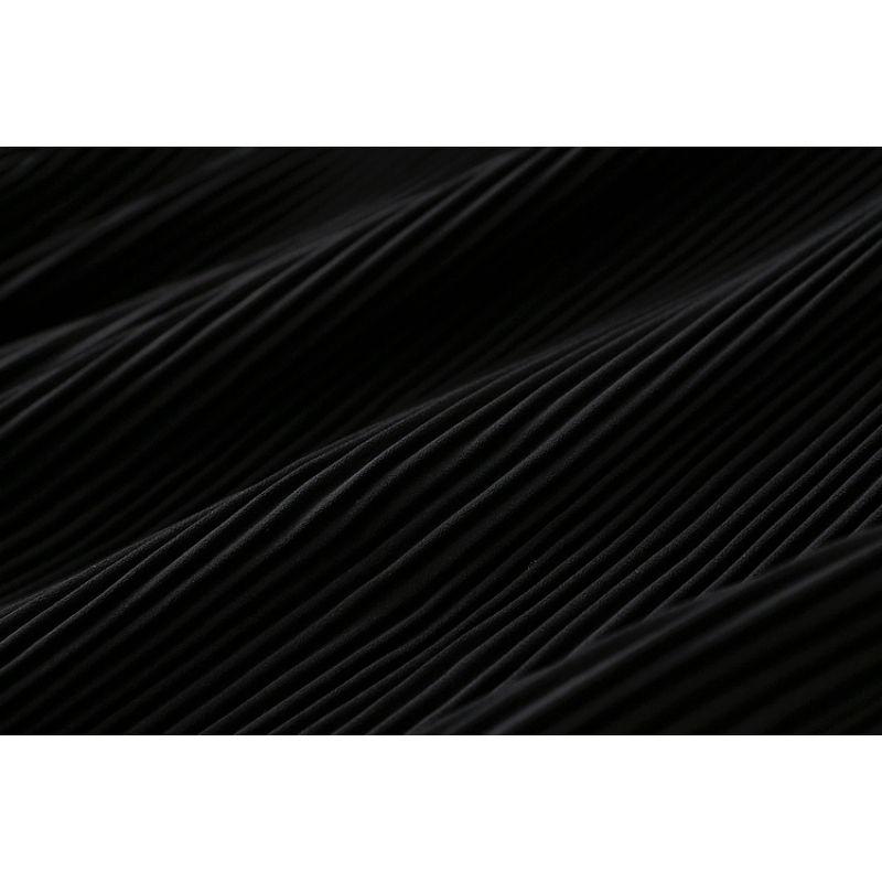 Export Export High Quality Ruched Draping Effect Pure Color Normcore Vertical Stripes Loose Straight-leg Casual Pants Spring & Fall