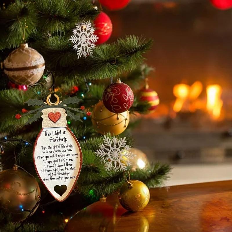 Christmas Friendship Ornaments for Christmas Tree Decorations Christmas Present Gift for Friends Besties BFFWomen