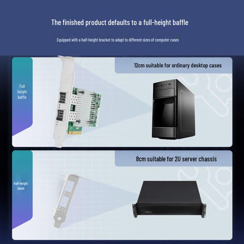 LR-LINK PCIe 10 Gigabit Fiber Optic Server Network Card