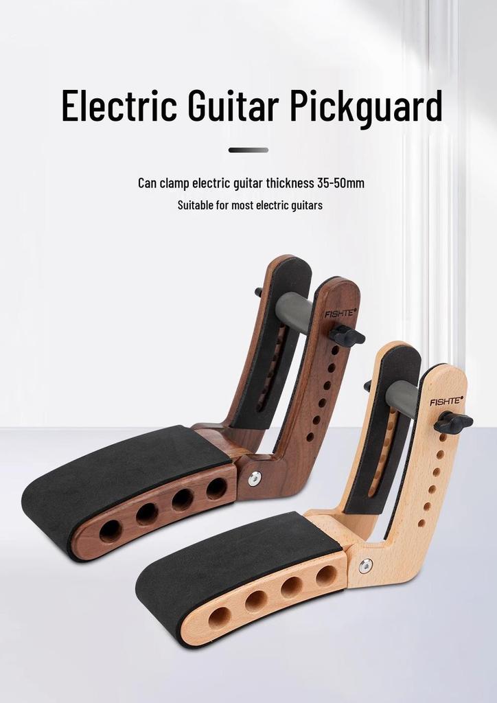 Supporto per Gamba per Chitarra Elettrica e Basso Ergonomico Staffa Regolabile