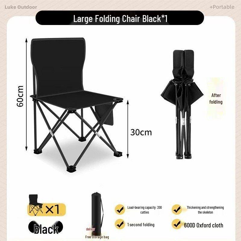 Portable Outdoor Folding Table and Chair Set - Egg Roll Design for Camping and Fishing