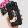 For LG V35 ThinQ Case Cover For LG V40 V50 V50S ThinQ Shockproof Silicone Cases Fashion Flower Soft Funda For LGV50 ThinQ Bumper