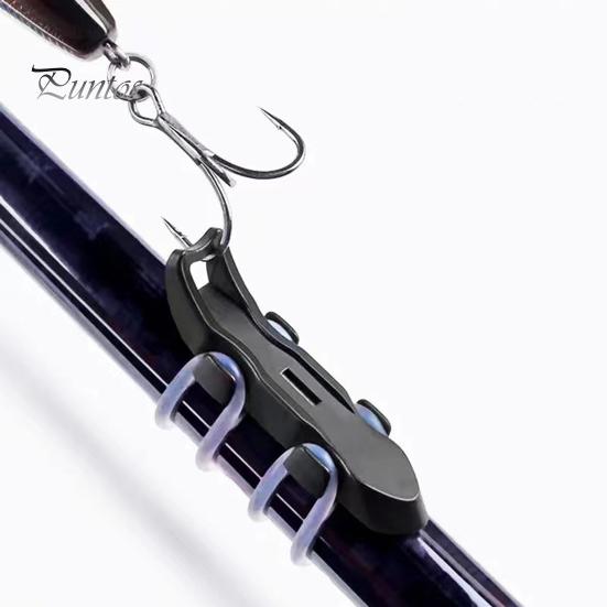 1/2/4Pcs Magnetic Fishing Lure Hook Holder with Rubber Rings Bait Hook without Hole Holder Automatic Fishook Keeper Outdoor Fishing Accessories