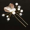 Bridal Hair Accessories Set Gold-Leaf Design for Wedding Dress Decoration