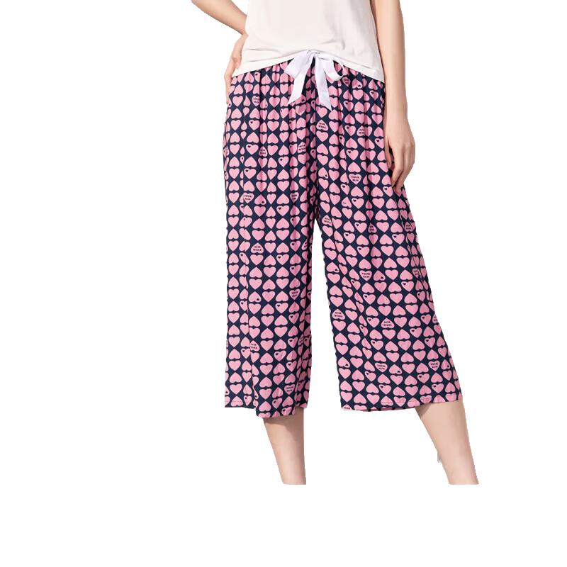 Women s Loose Cropped Wide-Leg Home/Lounge Pants XL
