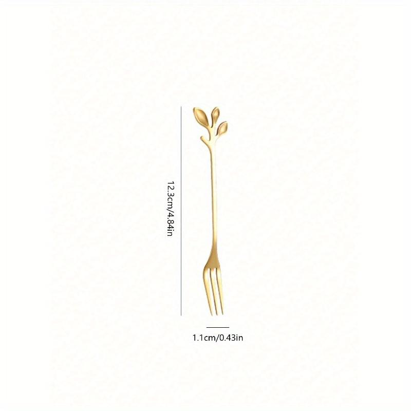 Stainless Steel Fruit Fork Set, Dessert Fork, Simple Fruit Fork, Modern Cake Fork, Decorative Salad Fork, Reusable Fruit Picks