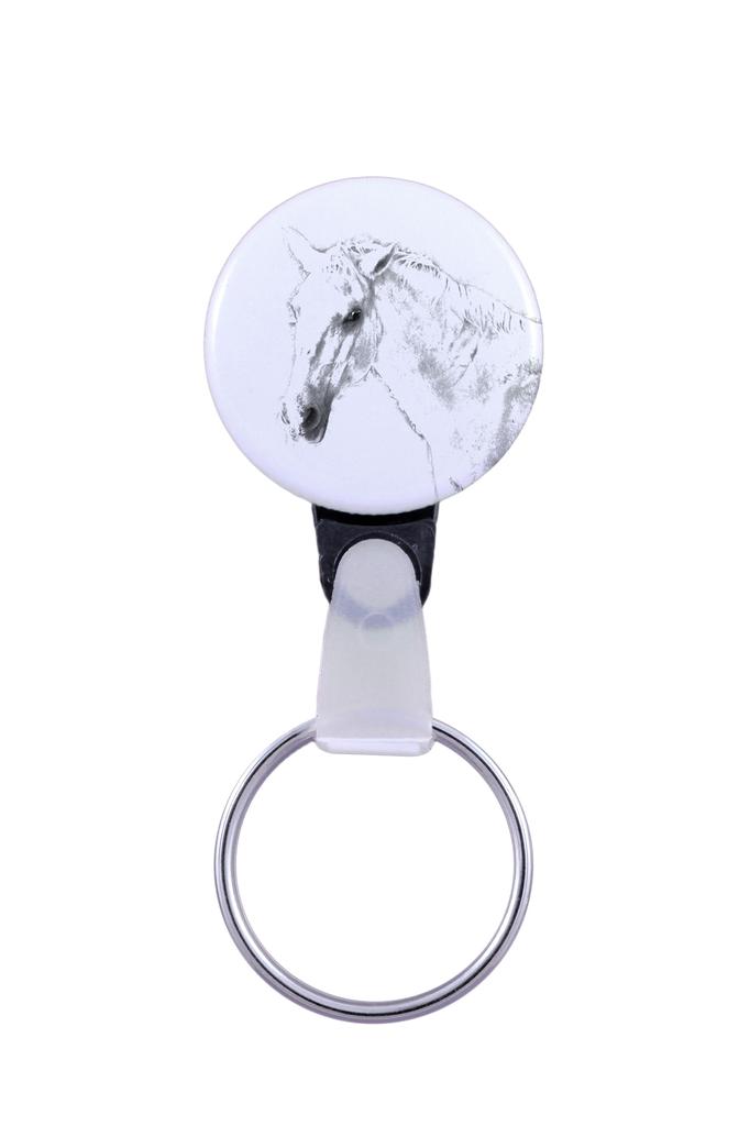 Lipizzan - Unique Keychain with a Horse Picture, Handmade Product, Light and Handy Pendant from Art-Dog Brand