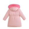 Children's Fashionable Cotton-padded Clothes with Fleece and Thickened Cotton-padded Jackets, Girls' Casual Down Cotton-padded Clothes