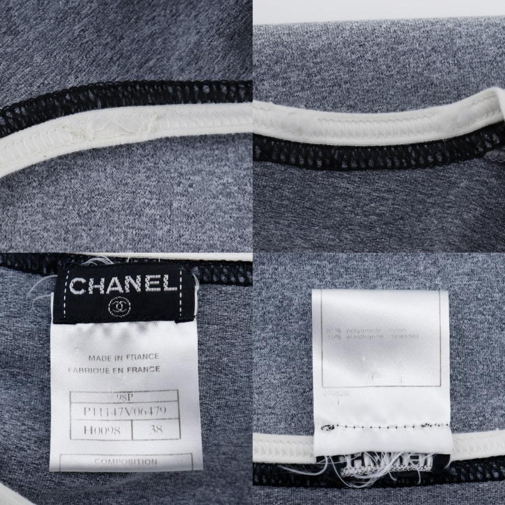 CHANEL COCO Mark one piece P11147V06479 gray Nylon/Polyurethane/polyamide Women Used