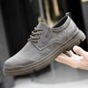 Fashion Men Classy Outdoor Soft Sole Casual Shoe Leather Comfortable Leather Handmade Daily Sports Shoes Breathable Trendy Brand Sneakes