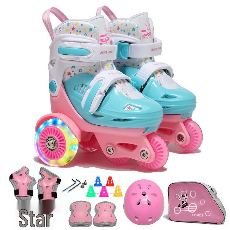 Beginner Children's Double Row Roller & Ice Skates