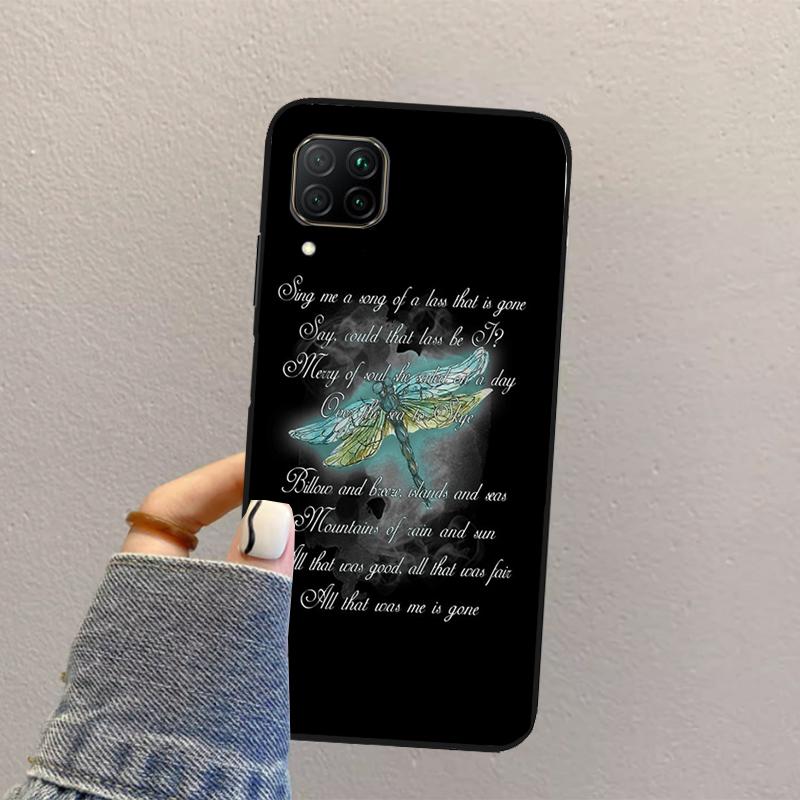 Outlander Sassenach Dragonfly For Huawei Nova Y70 Y90 Y60 Y73 Y72 Y61 Y91 12s 12i 11i 8i 9 10 SE P40 Lite P60 P30 Pro Case