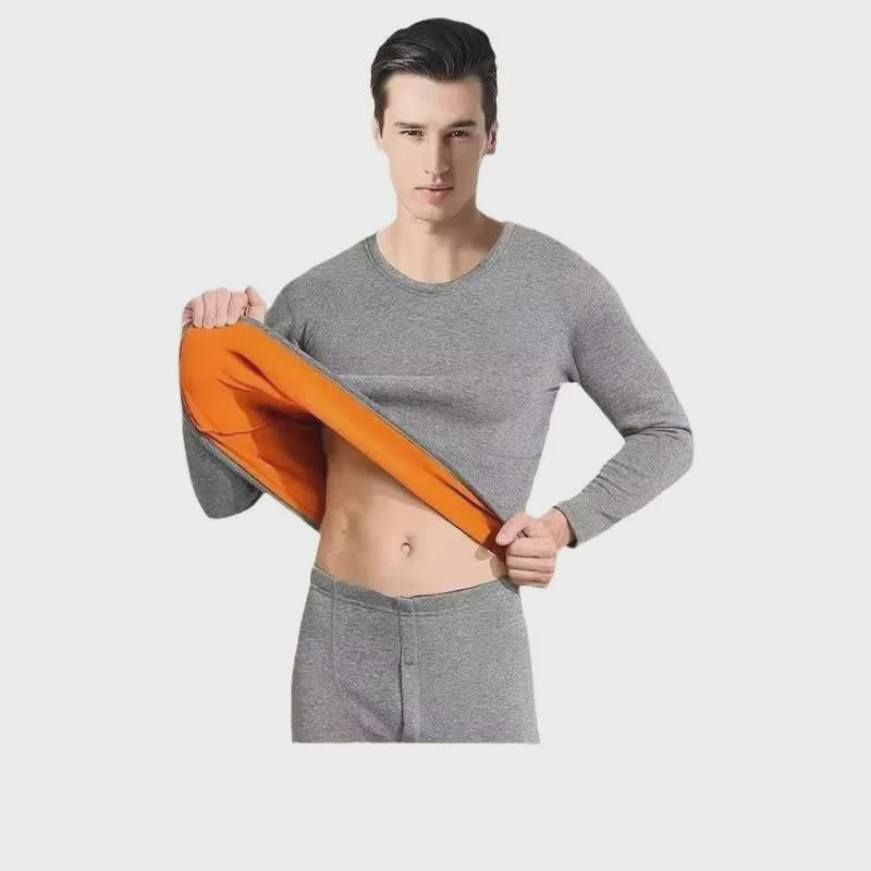Golden Velvet German Thermal Underwear Suit for Men - 2024, Thickened for Autumn and Winter