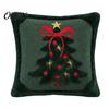 Soft Plush Decorative Cushion Cover Christmas Tree Cover, Embroidered Throw Pillow Holiday Seasonal Home Accents Case for Decor, 18 x Inches Covers